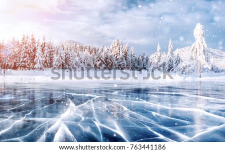 Similar – Image, Stock Photo Ice Age | smooth