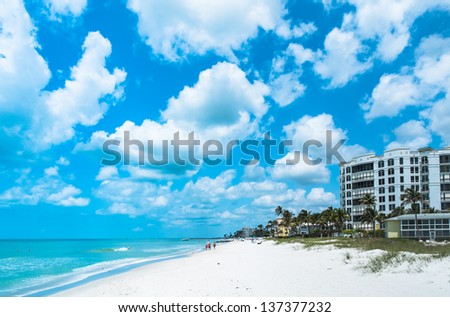 Vacation Beach in Naples Florida, USA