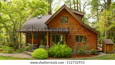 Oregon Forest Modern Log Cabin