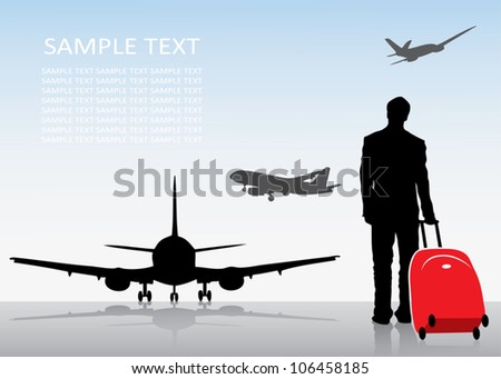 Travel background - vector illustration