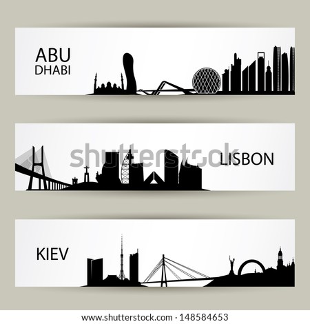 City banners - vector illustration