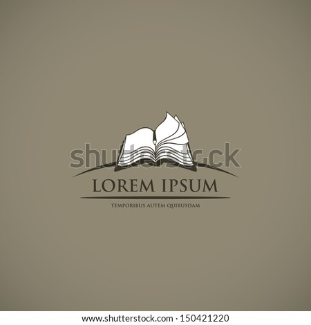 Book sign - vector illustration