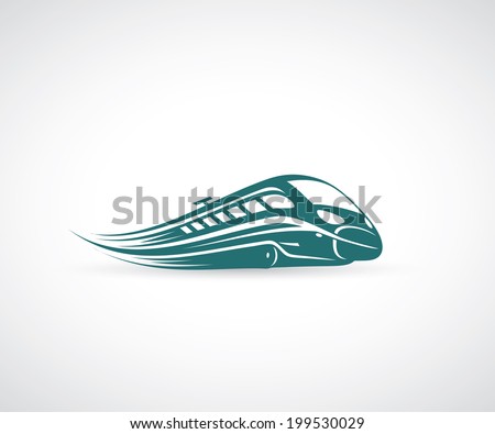 Speed train - vector illustration