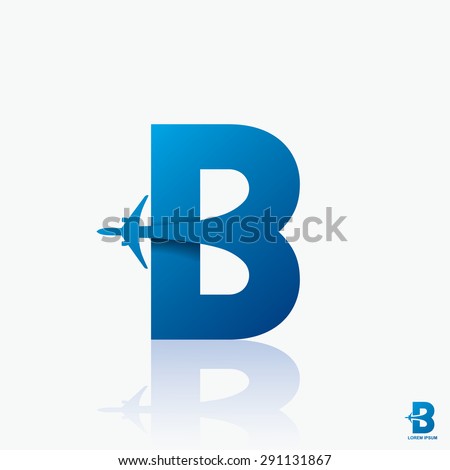 Airline logo design with capital letter 