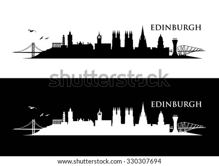 Edinburgh skyline - vector illustration

