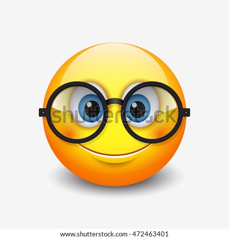 Smiley Face With Nerd Glasses | Free download on ClipArtMag