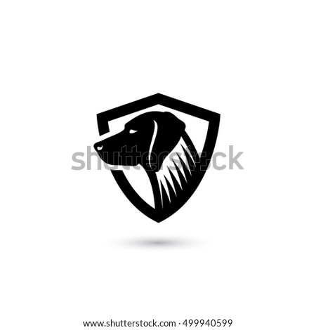 Dog symbol - vector illustration