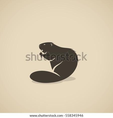 Beaver animal - vector illustration
