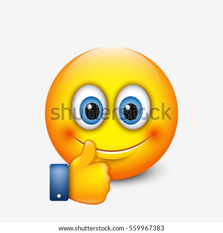 Vector Images Illustrations And Cliparts Cute Emoticon With