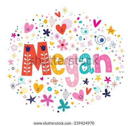 Megan Stock Vector Illustration 239424970 : Shutterstock