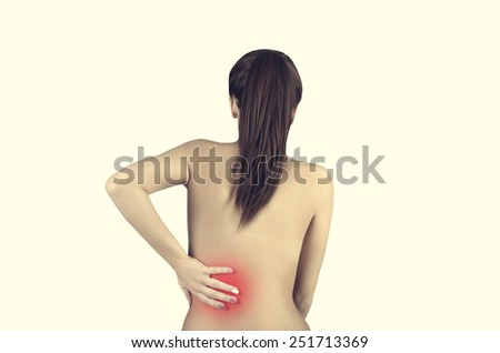 woman with back ache