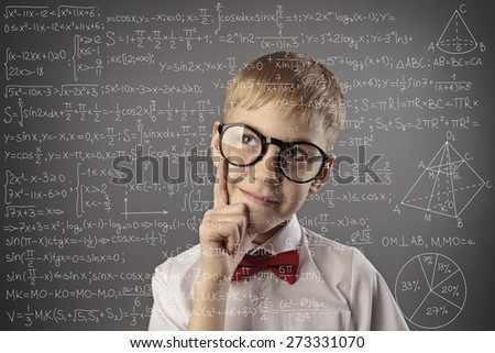 little pupil solves math problem