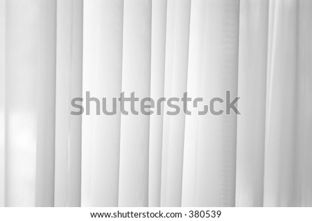 Sheer white voile curtain background