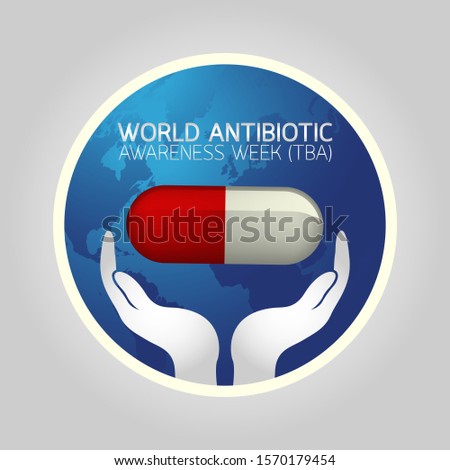 World Antibiotic Awareness Week (TBA) icon logo vector