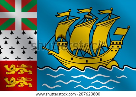 Saint Pierre and Miquelon flag