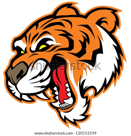 Tiger Head Mascot, Suitable For Your Sport Team Stock Vector ...