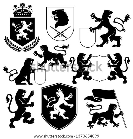 Free Heraldic Shield Vector Art | Download Free Vector Art | Free-Vectors