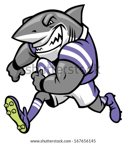 rugby shark mascot