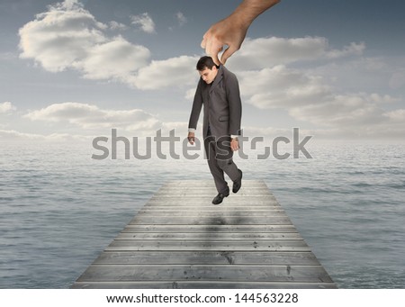 Similar – Image, Stock Photo let business go Ocean