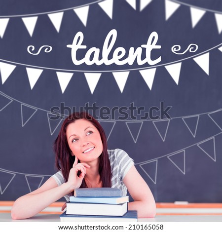 The word talent and bunting against student thinking in classroom