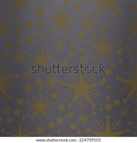 Snowflake pattern against grey vignette