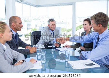 Business team during meeting in the office