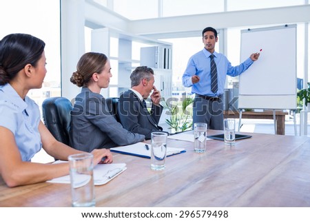 Business people talking during a meeting in the office
