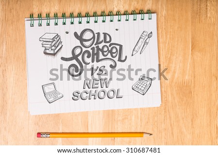 school doodles against students desk