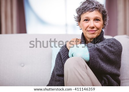 Similar – Image, Stock Photo Content woman relaxing on bed