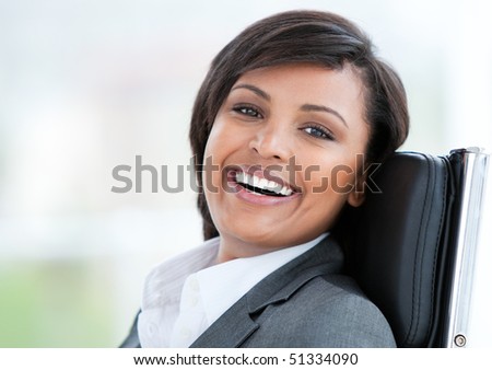 Portrait of a beautiful business woman at work in her office