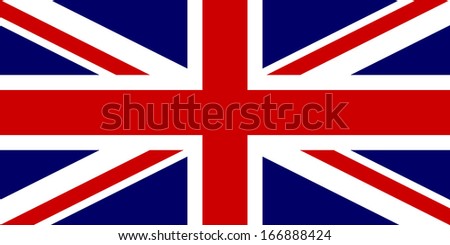 Flag of the United Kingdom. Vector. Accurate dimensions, element proportions and colors.