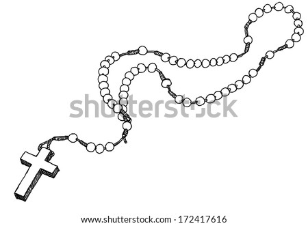 Hand Drawn Chaplet. Vector Illustration. - 172417616 : Shutterstock