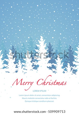 Vector Background, Merry Christmas Banner Template. - 509909713