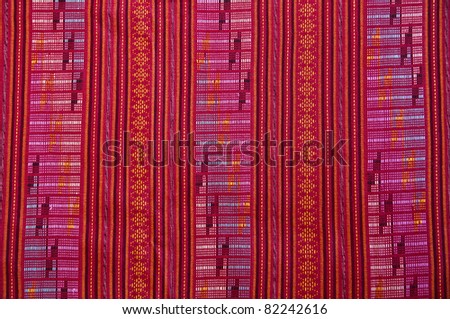closeup pattern texture of general traditional thai style native handmade  fabric weave