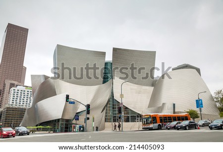 LOS ANGELES - APRIL 22: The Walt Disney Concert Hall on April 22, 2014 in Los Angeles, CA. It seats 2,265 people and serves as the home of the Los Angeles Philharmonic orchestra.