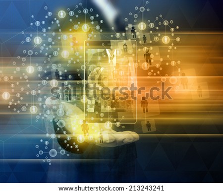 businessman holding mobile phone Choosing the right person