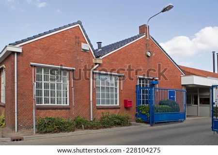 Hoogeveen, Netherlands - September 22, 2014: old industrial complex in Hoogeveen