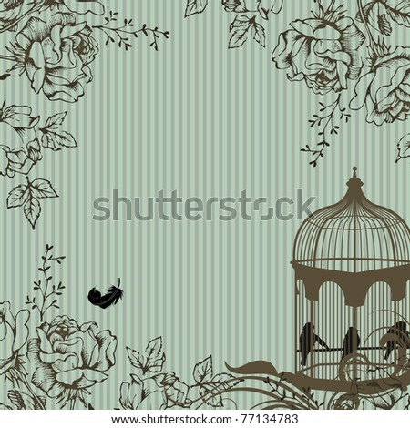 Caged Beauty Illustrated Background
