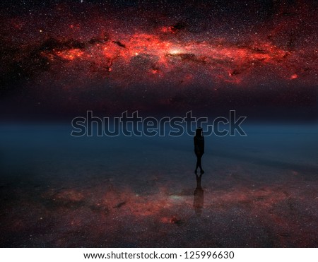 to stand on the milky way galaxy \