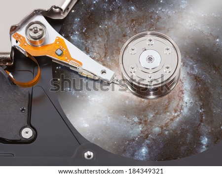 Galaxy in hard-disk \