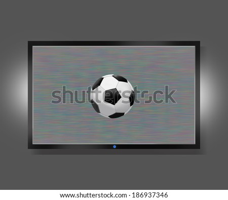 TV screen with static noise caused by bad signal reception