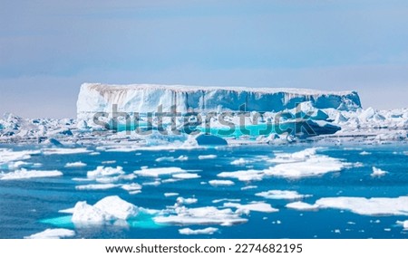 Similar – Foto Bild Eisberge im Meer im Winter