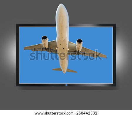 Flat screen tv - the actual image