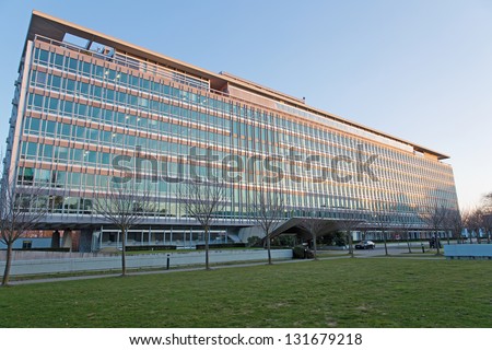 GENEVA -Â?Â? MARCH 15: Headquarters of the World Health Organization March 15, 2013 in Geneva, Switzerland. WHO is the directing and coordinating authority for health within the United Nations system.