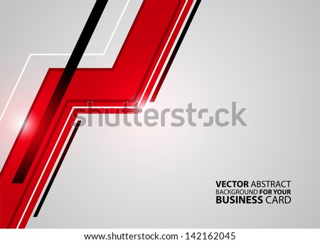 red black business card vector design illustration download free