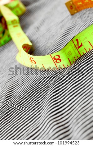 To measure on a fabric.