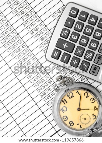 Watch and the calculator on documents.