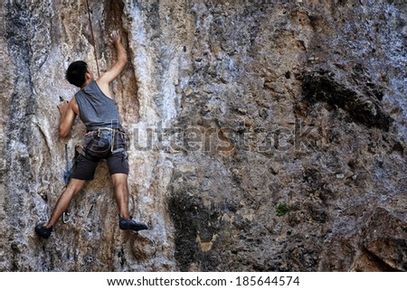 Mountaineer in railay Krabi, Thailand