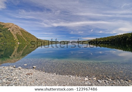 Lake Rotoiti in Nelson Lake National Park in New Zealand