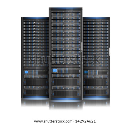 Illustration of network server, EPS 8, no transparency